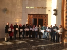 Trainees holding their Certificates on Day 6 of the FOBM Museum Training Programme - January 2018
