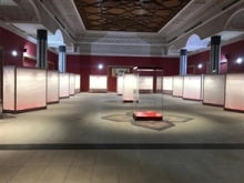 Sumer Gallery with museum display cases - awaiting objects - photo by Qahtan Al Abeed