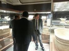 Frank Baker OBE British Ambassador to Iraq visiting the Museum in February 2017